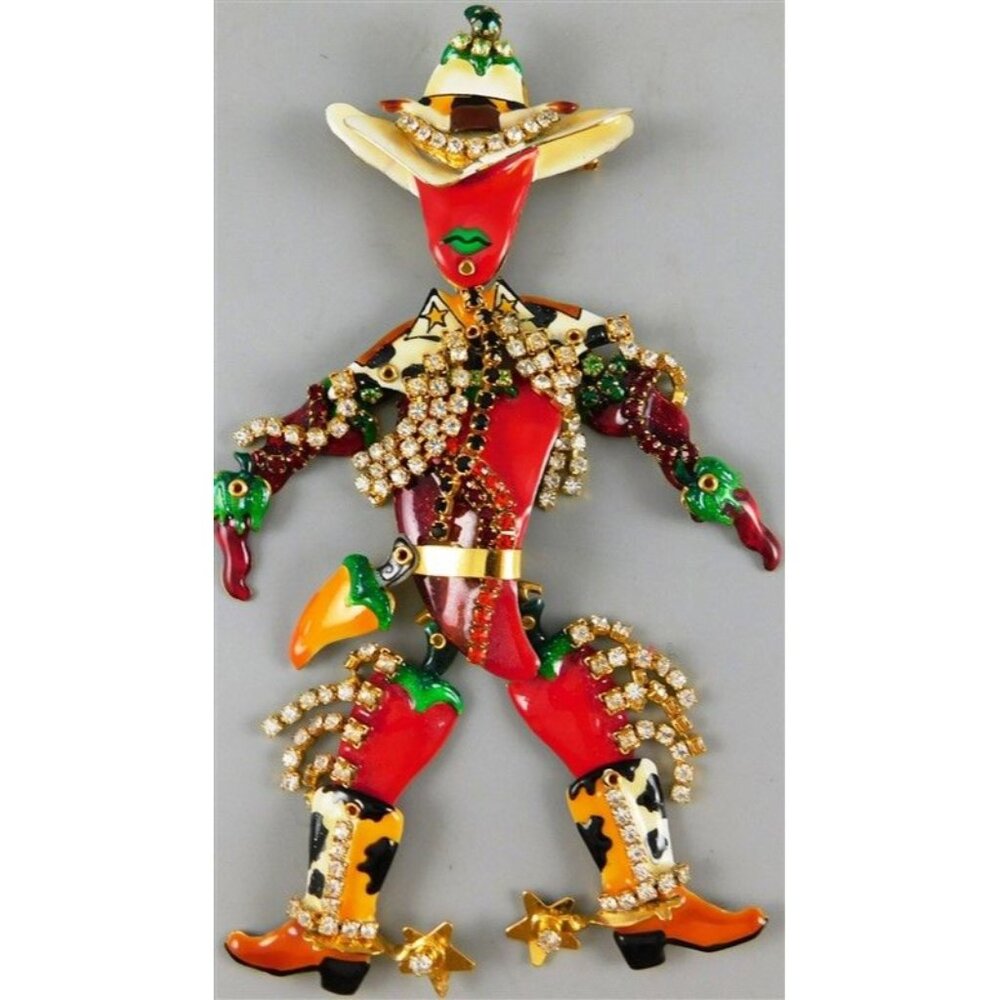 7/796 Lunch At The Ritz Billy the Chili Motion Pin 5.5 x 2 inches